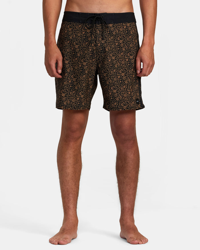RVCA RESTLESS BOARDSHORTS 17" - FLR