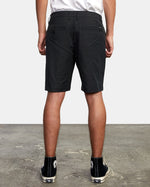 RVCA BACK IN HYBRID SHORTS 19" - BLK