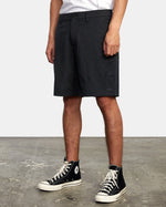 RVCA BACK IN HYBRID SHORTS 19" - BLK