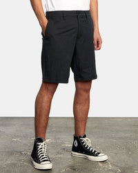 RVCA BACK IN HYBRID SHORTS 19" - BLK