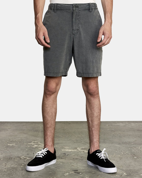 RVCA ALL TIME RINSED COASTAL HYBRID SHORT 19" - PTK