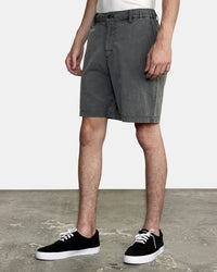 RVCA ALL TIME RINSED COASTAL HYBRID SHORT 19" - PTK