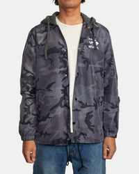 ISLAND HEX COACHES JACKET - BKC