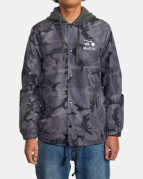 ISLAND HEX COACHES JACKET - BKC