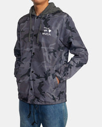 ISLAND HEX COACHES JACKET - BKC