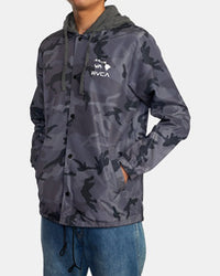 ISLAND HEX COACHES JACKET - BKC