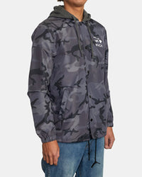 ISLAND HEX COACHES JACKET - BKC