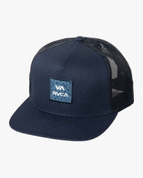 RVCA VA ATW PRINT TRUCKER HAT - DKN