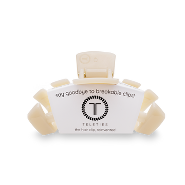 TELETIES HAIR CLIPS MEDIUM - ALMOND
