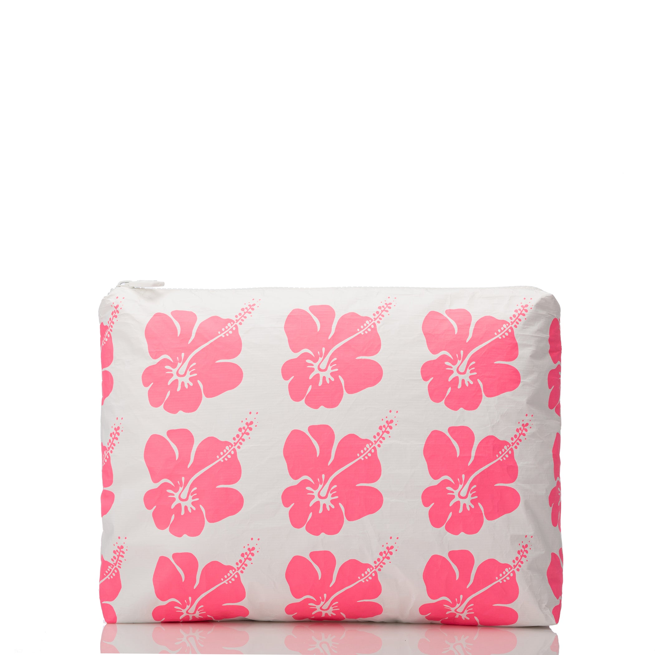 ALOHA Collection MAX good Hibiscus Bloom Pouch in Electric Pink