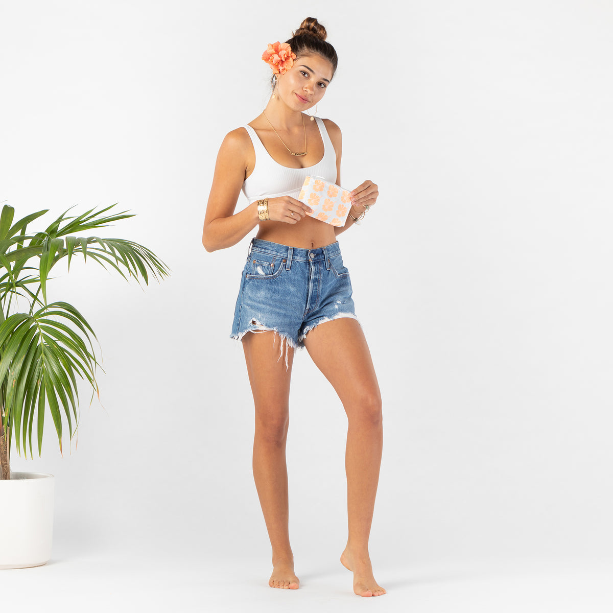 ALOHA COLLECTION MINI / HIBISCUS BLOOM / PEACHY