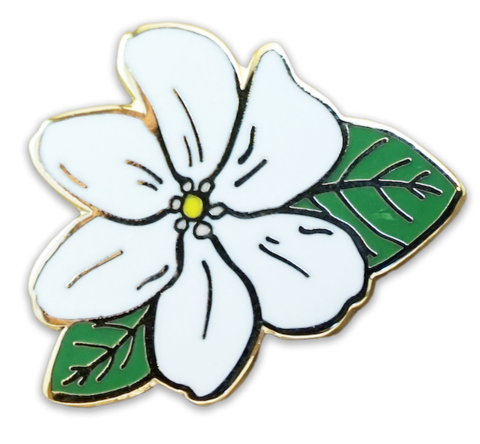 LAULIMA NĀ'Ū (HAWAIIAN GARDENIA) PIN