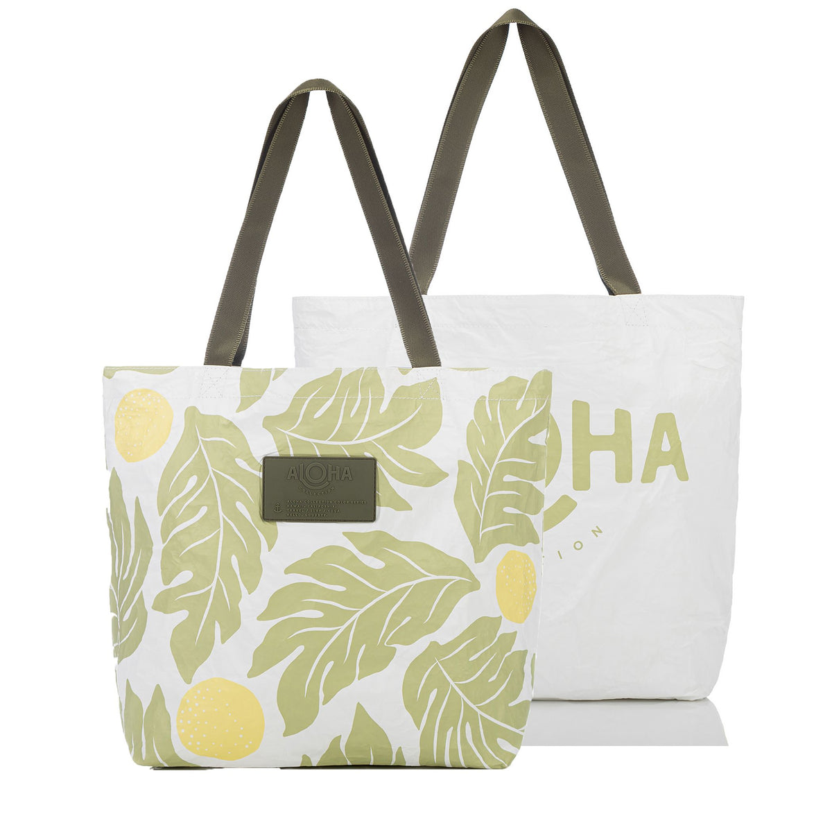 ALOHA COLLECTION REVERSIBLE TOTE / ULU / MATCHA