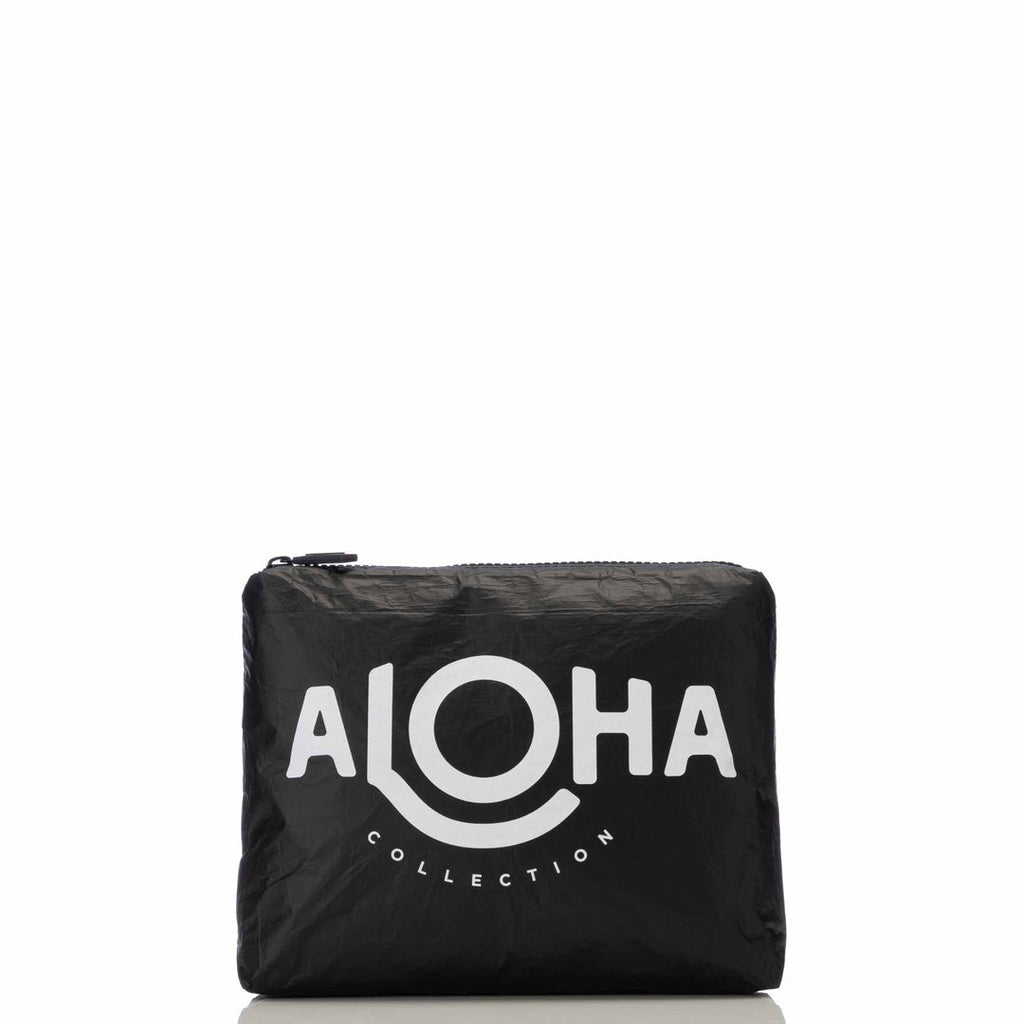 ALOHA COLLECTION SMALL / ORIGINAL ALOHA - WHITE ON BLACK – Work It Out