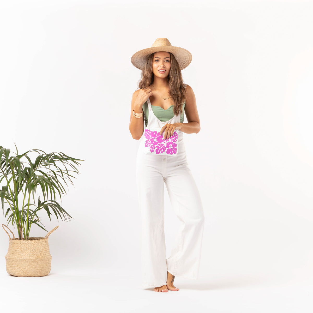 ALOHA COLLECTION SMALL /  BIG ISLAND HIBISCUS CRUSH/WHITE