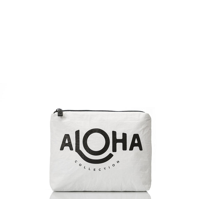 ALOHA COLLECTION SMALL /  ORIGINAL ALOHA - BLACK ON WHITE