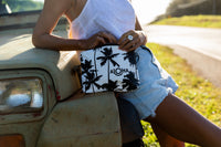 ALOHA COLLECTION SMALL / COCO PALMS / BLACK