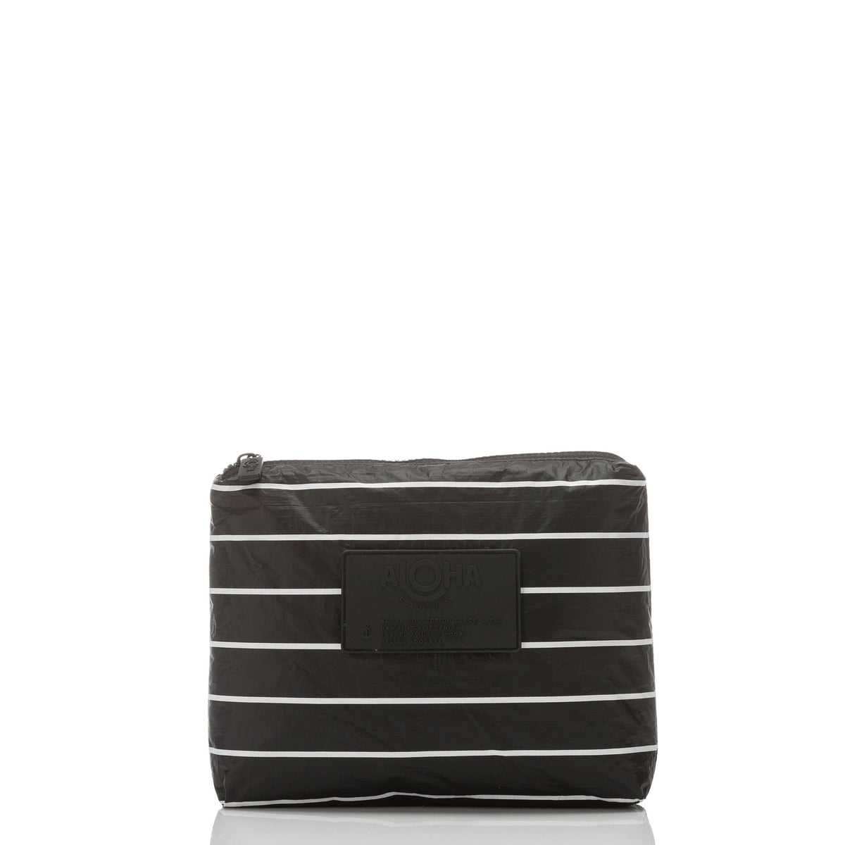 ALOHA COLLECTION SMALL /  PINSTRIPE WHITE ON BLACK