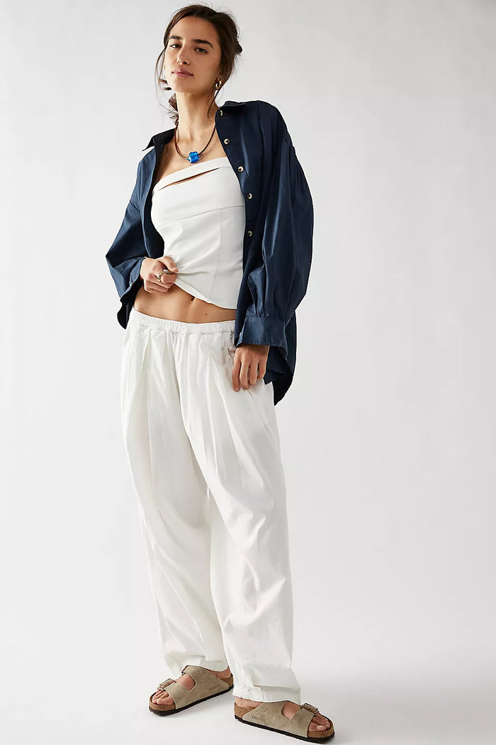 FREE PEOPLE MOVEMENT TO THE SKY PARACHUTE PANT - NILLA CREAM