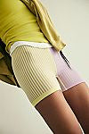 FREE PEOPLE STRIPE MIXING SHORT - YELLOW PURPLE COMBO 5500