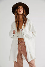 FREE PEOPLE SUMMER DAYDREAM BUTTON DOWN - IVORY 3094
