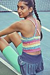 FREE PEOPLE MOVEMENT HYPE THE STRIPE CAMI - RAINBOW - 2645