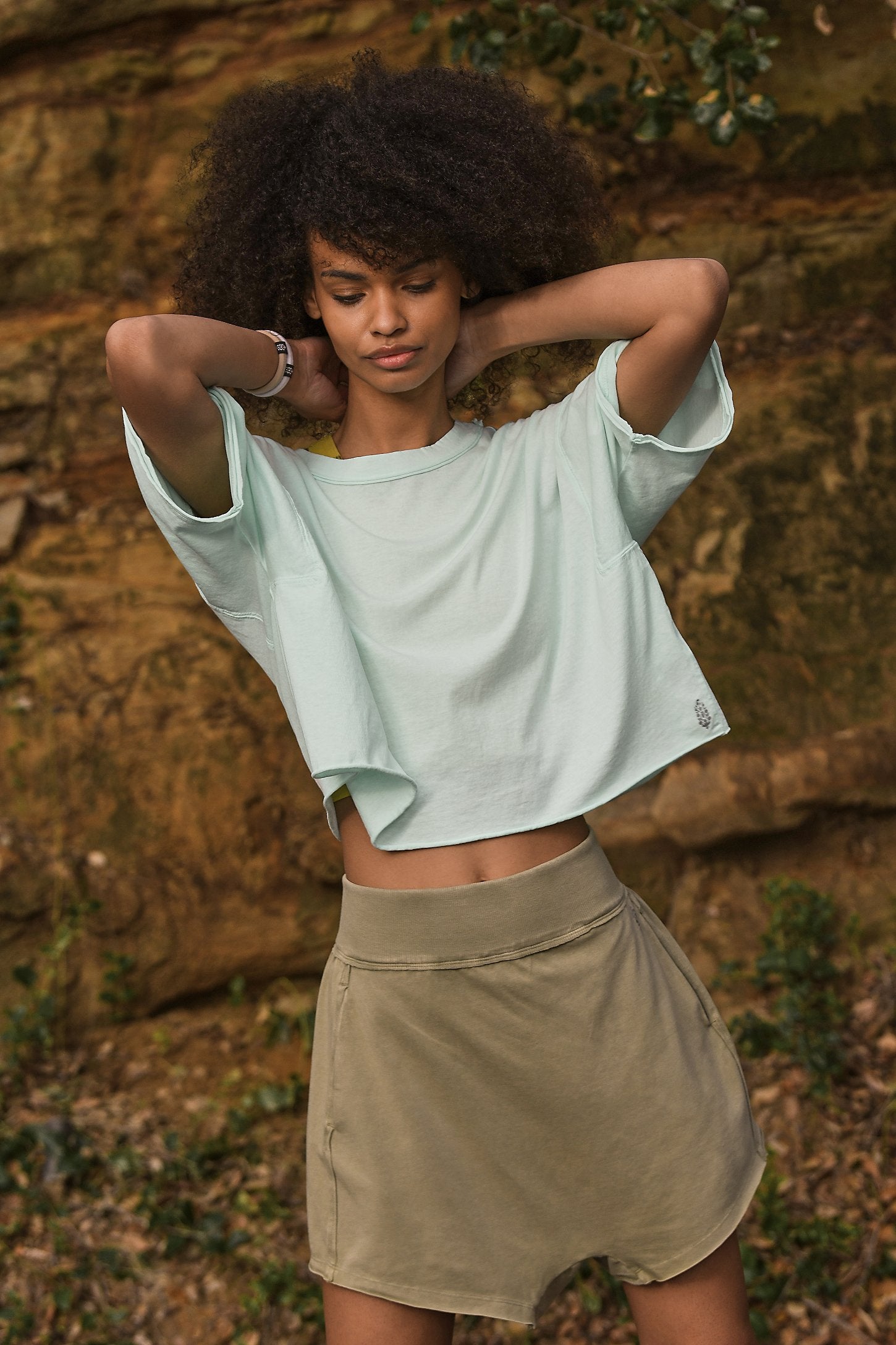 FREE PEOPLE INSPIRE TEE - WASHED AQUA 1201 – Work It Out