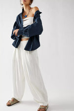 FREE PEOPLE MOVEMENT TO THE SKY PARACHUTE PANT - NILLA CREAM