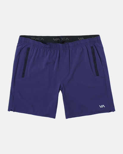 RVCA YOGGER STRETCH ELASTIC SHORTS 17" - PRY0