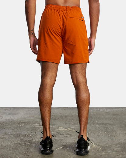 RVCA YOGGER STRETCH ELASTIC SHORTS 17" - KSW0