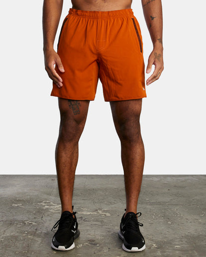 RVCA YOGGER STRETCH ELASTIC SHORTS 17" - KSW0