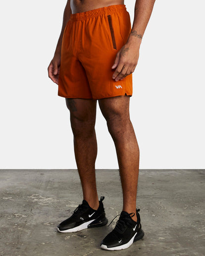 RVCA YOGGER STRETCH ELASTIC SHORTS 17" - KSW0