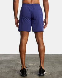 RVCA YOGGER STRETCH ELASTIC SHORTS 17" - PRY0