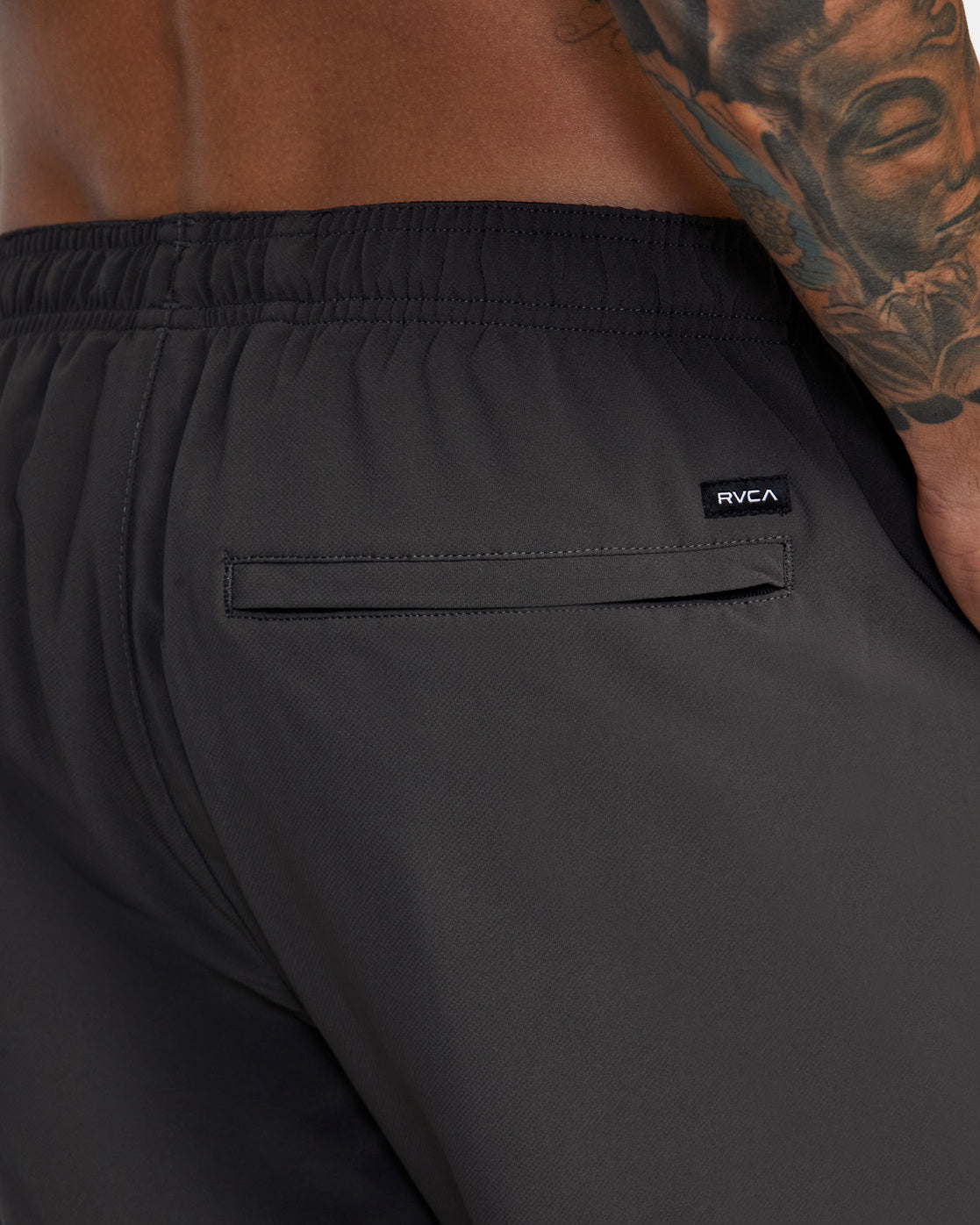 RVCA YOGGER STRETCH ELASTIC SHORTS 17" - SLT