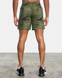RVCA YOGGER IV ELASTIC SHORTS 17" - GNR6