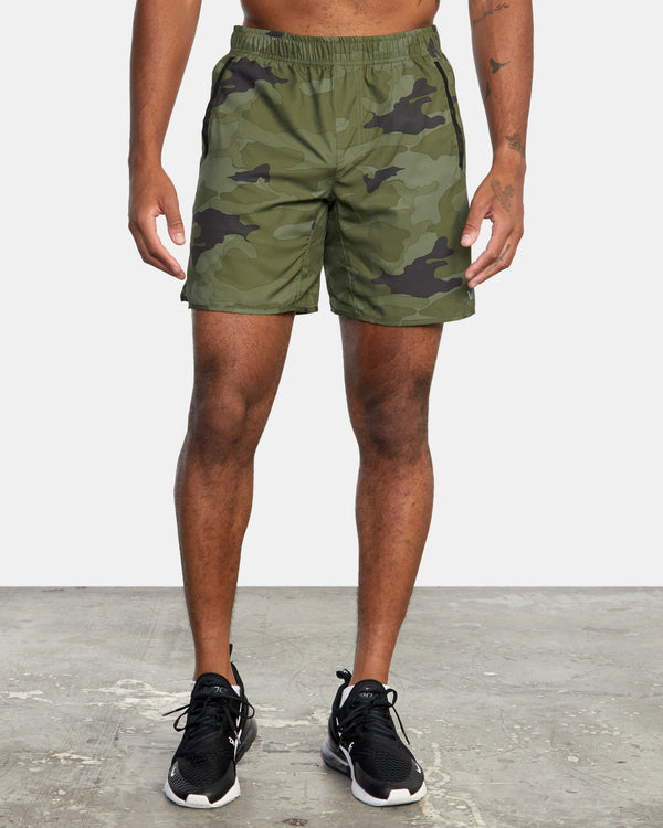 RVCA YOGGER IV ELASTIC SHORTS 17" - GNR6