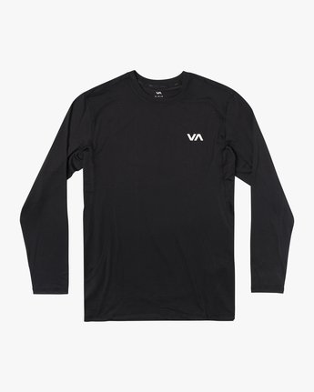 RVCA SPORT VENT LONG SLEEVE TEE - BLK