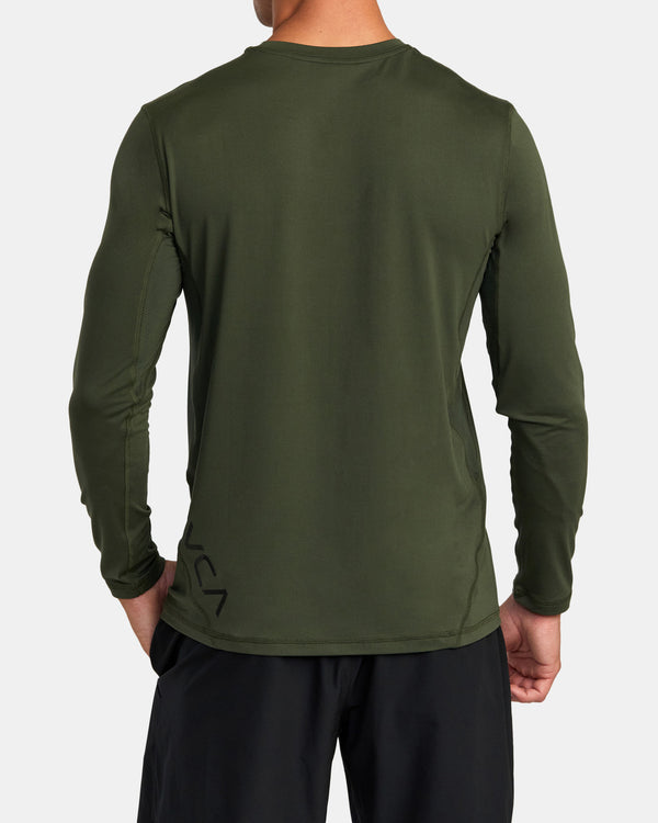 RVCA SPORT VENT LONG SLEEVE TEE - DKO
