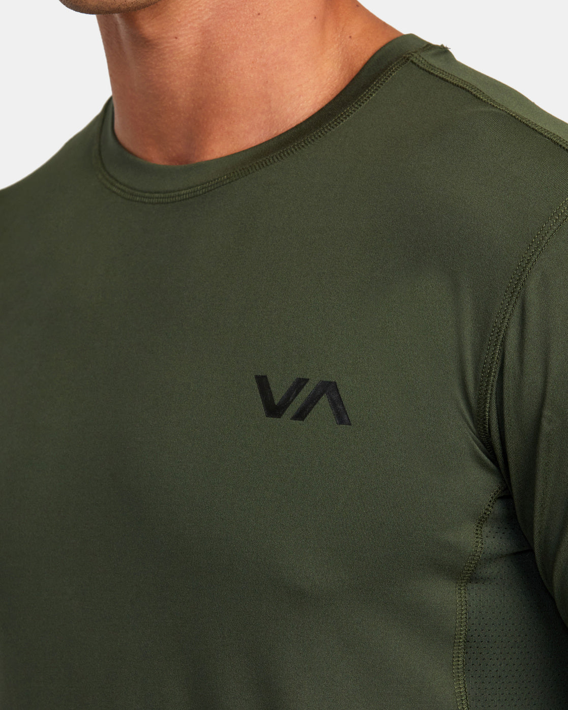 RVCA SPORT VENT LONG SLEEVE TEE - DKO