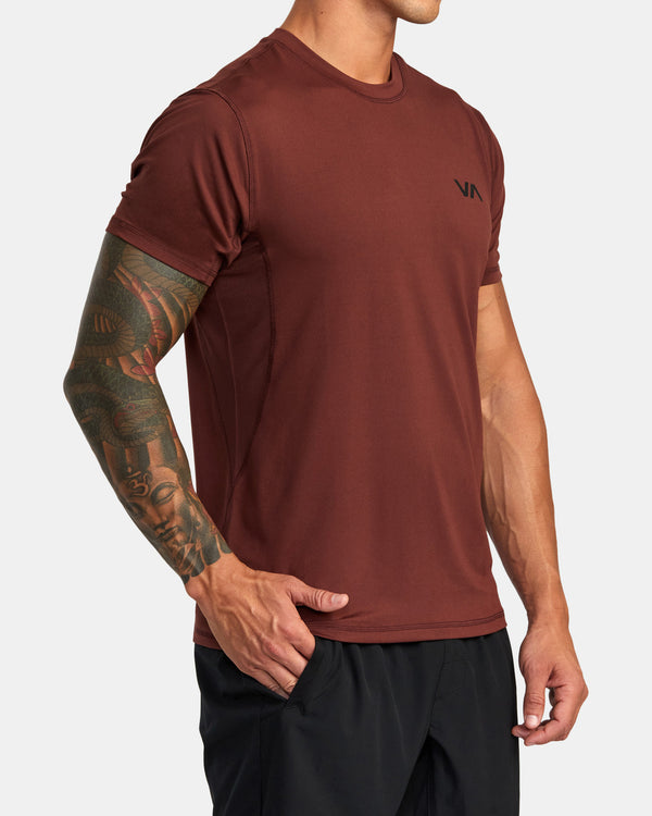 RVCA SPORT VENT PERFORMANCE TEE - MAH.