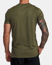 RVCA SPORT VENT PERFORMANCE TEE - OLV