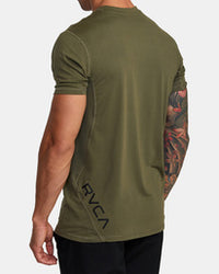 RVCA SPORT VENT PERFORMANCE TEE - OLV