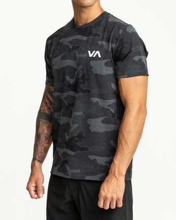 RVCA SPORT VENT SHORT SLEEVE TEE - CAM