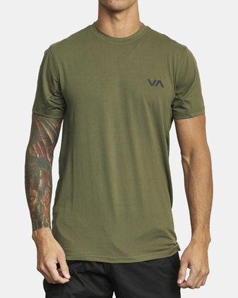 RVCA SPORT VENT SHORT SLEEVE TEE - OLV