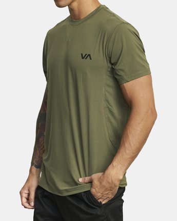 RVCA SPORT VENT SHORT SLEEVE TEE - OLV