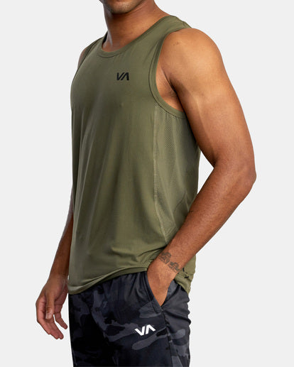 RVCA SPORT VENT TANK TOP - OLV