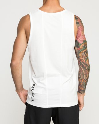RVCA SPORT VENT TANK TOP - WHT
