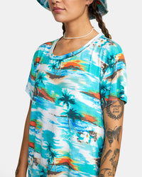 RVCA RECESS 3 CREWNECK TEE - BCR