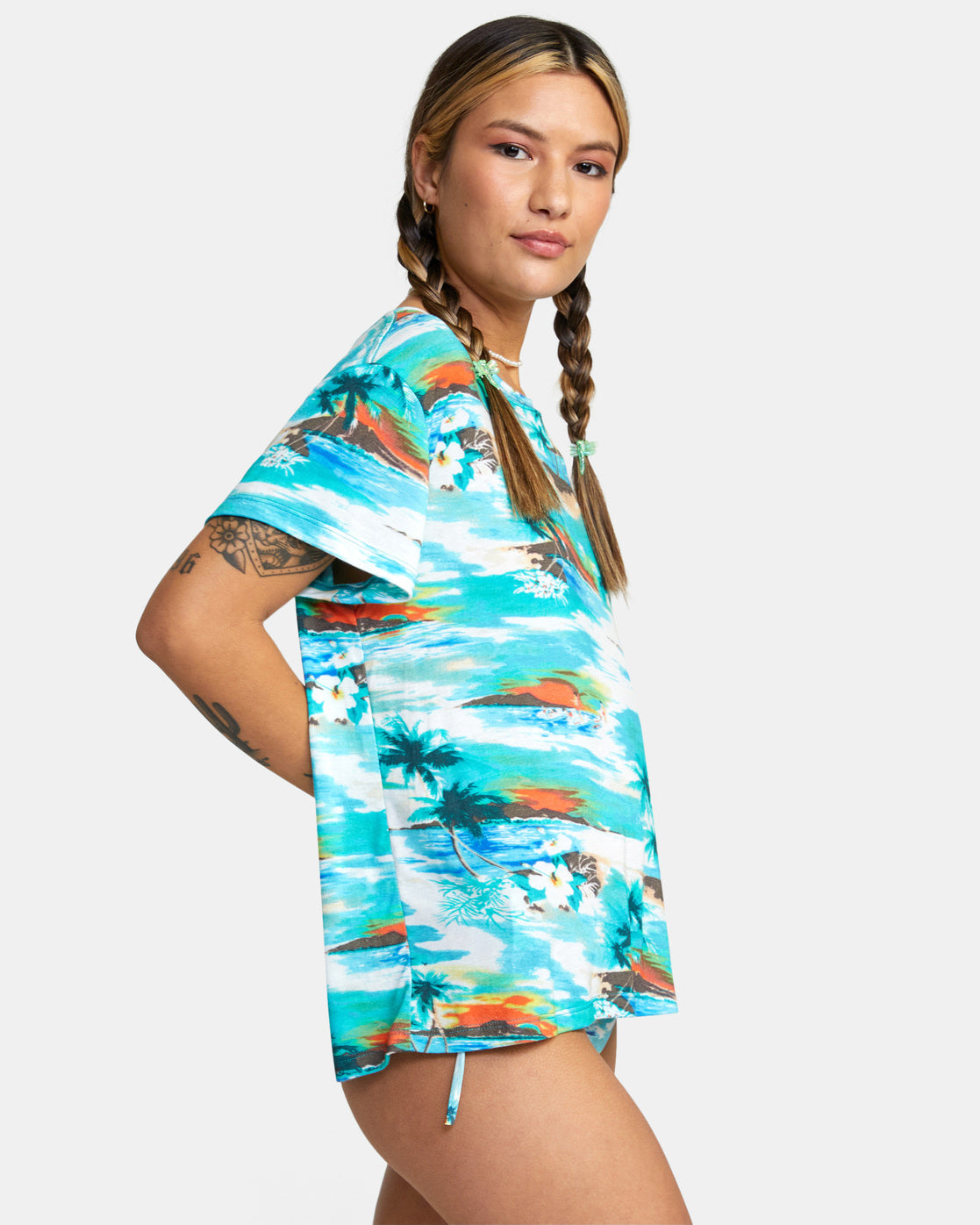 RVCA RECESS 3 CREWNECK TEE - BCR