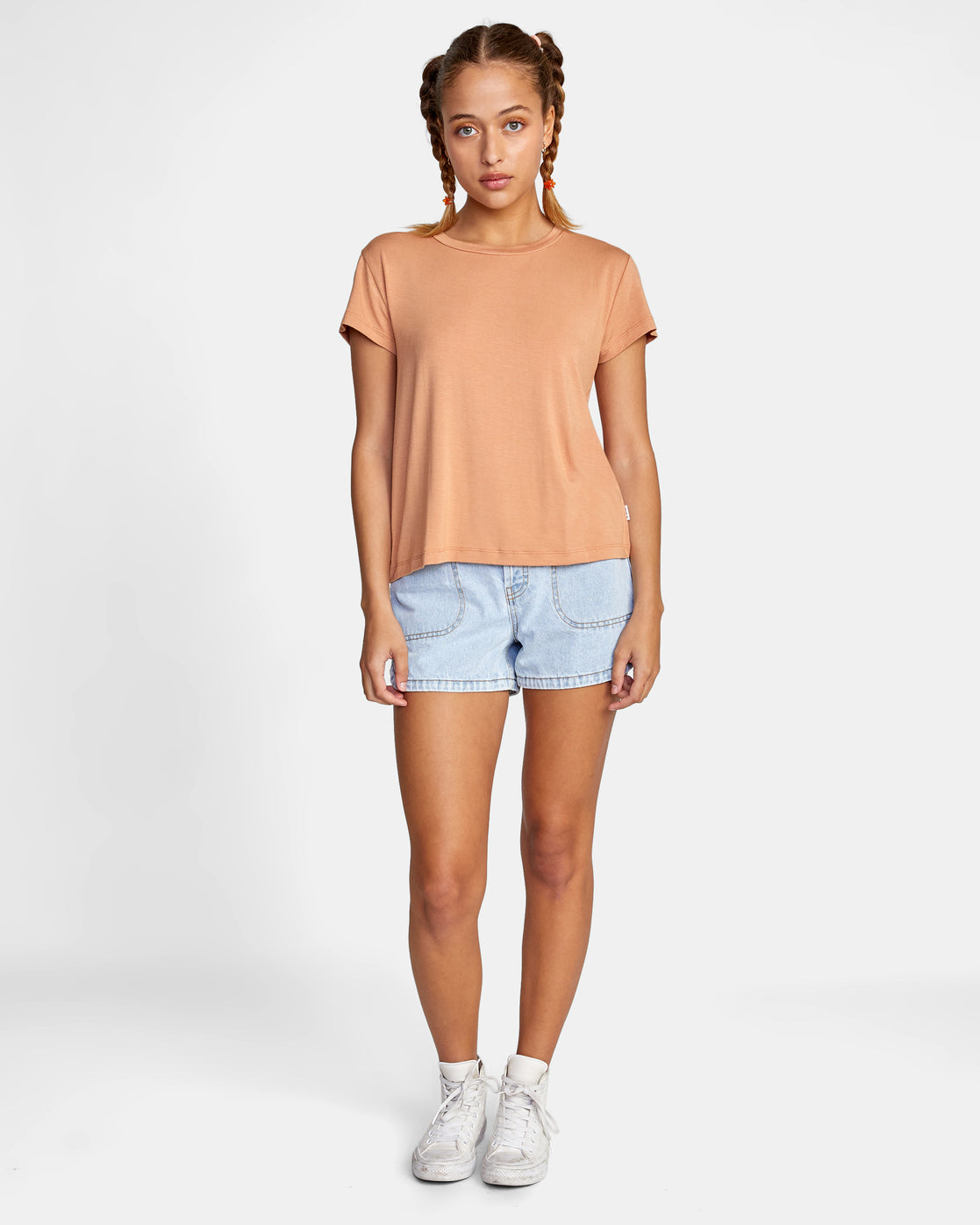 RVCA RECESS 3 CREWNECK TEE - SAN